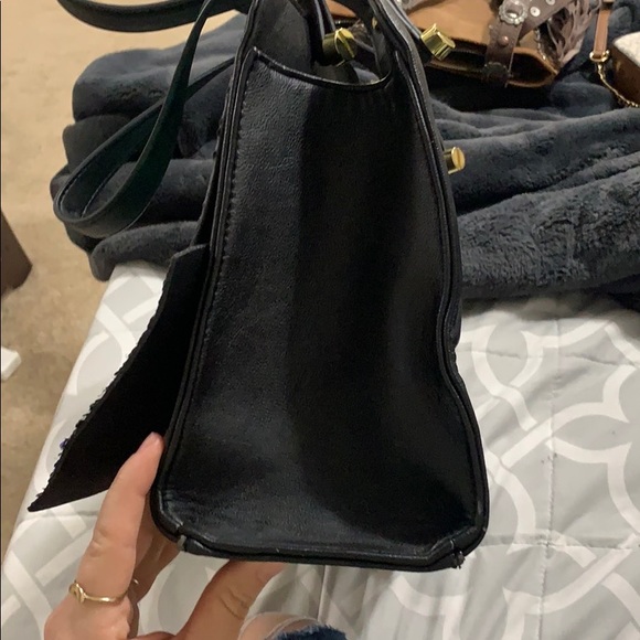 Betsey Johnson Sequin Bow Satchel Purse - Picture 4 of 15